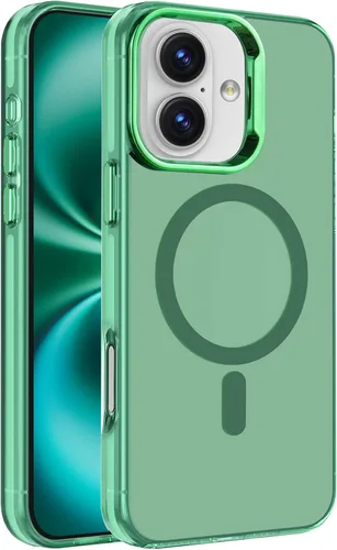 Miniatura 37 de S. Tedazo Funda magnética para iPhone 7/8 Plus (5.5 pulgadas) compatible con MagSafe, [no amarillenta] delgada, a prueba de golpes, funda para Negro