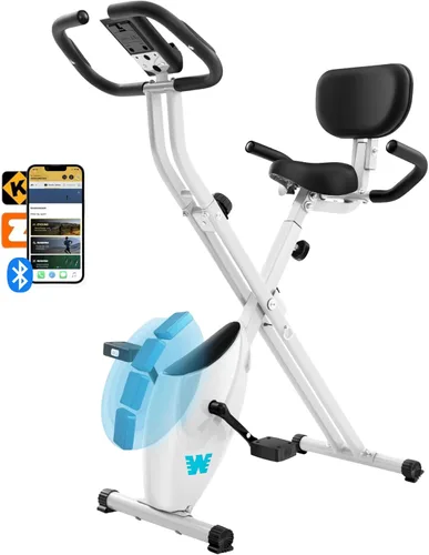 Miniatura 13 de BARWING Bicicleta de Ejercicio Estática para Entrenamiento en Casa, Bicicleta de Interior Plegable de 5 en 1 para Personas Mayores, Capacidad