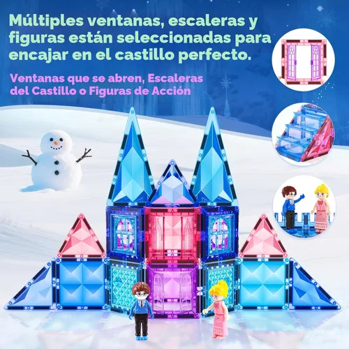 Miniatura 3 de Soyee Bloques de Construcción Magnéticos de Diamante - Juguetes de Princesa para Niñas y Niños de 3-8 Años - Regalo de Cumpleaños y Navidad
