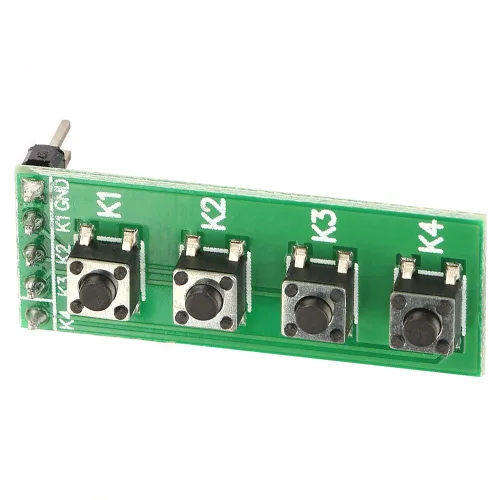 Miniatura 6 de Tablero universal del teclado del módulo del interruptor del botón de 4 teclas