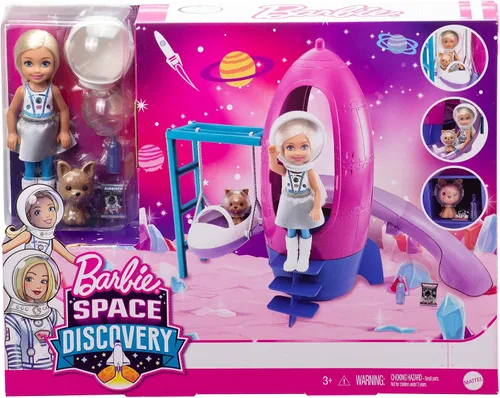 Miniatura 6 de Barbie Space Discovery Chelsea Doll & Rocket Ship - Set de juego con cachorro