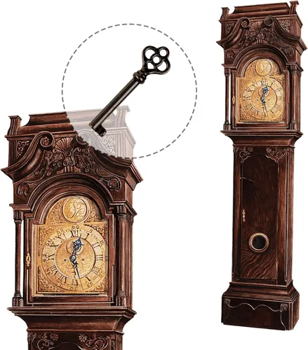 Miniatura 4 de KY-2AB y KY-3AB - Llave de esqueleto, llaves de esqueleto de barril hueco, llaves de latón antiguo, llave antigua para muebles y cerraduras vintage