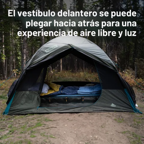Miniatura 7 de Kelty Daydreamer Tienda de Campaña 4P + 6P, Tela Blackout, Altillo de Equipaje con Difusión de Luz Interior, Altura de Pie, Libre de PFAS
