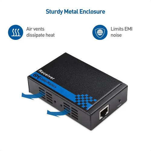 Miniatura 4 de Cable Matters Caja receptora para extensor HDMI de montaje en pared con TCP/IP, hasta 300 pies, 1080P, configuración de 1 a muchos
