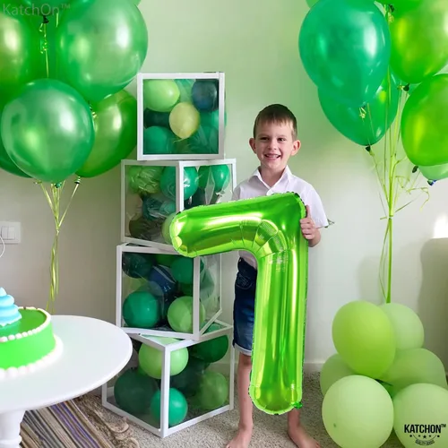 Miniatura 815 de KatchOn, Globo grande azul número 2 de 40 pulgadas Decoraciones de cumpleaños de Baby Shark para niño de 2 años Globo azul número 2 Globo