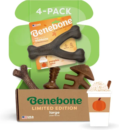 Miniatura 25 de Benebone - Paquete de 4 juguetes para masticar pequeños para perros agresivos, fabricados en Estados Unidos, para perros de 13.6 kg y menos