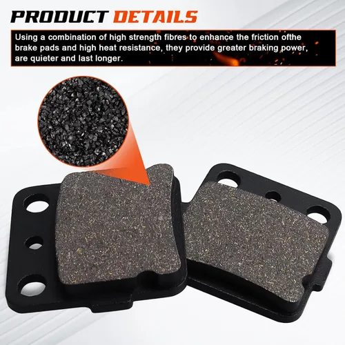 Miniatura 4 de Pastillas de freno 400ex para Honda TRX400X 2009-2014/TRX400EX Sportrax 400 2001-2008/TRX400EX Fourtrax 1999-2000/TRX300EX Fourtrax 300