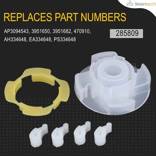 Miniatura 2 de Kit de reparación de agitador de leva corta para lavadora 285809 por Seentech, fácil de instalar - Compatible con lavadoras Whirlpool - Reemplaza