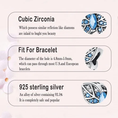 Miniatura 89 de LNQOBU Happy Life - Colgante para pulseras de abalorios, plata de ley 925 para mujer (con un espaciador de cuentas)