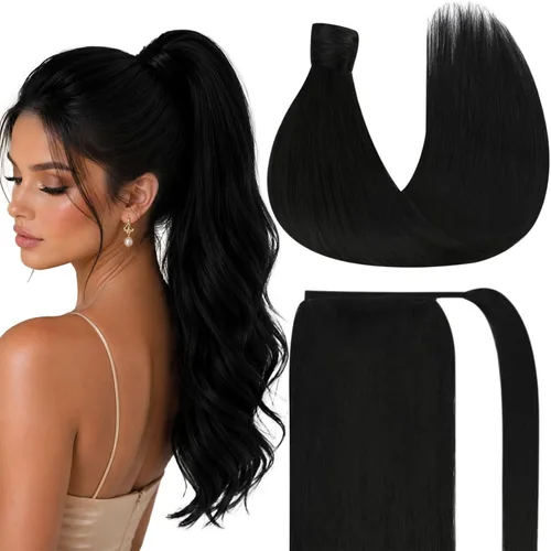 Miniatura 12 de Ve Sunny - Extensión de cabello humano real con pinza, extensiones de cabello lacio con clip, color marrón moca, 20 pulgadas, 2.82 oz