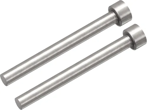 Miniatura 9 de uxcell Pasadores eyectores rectos, 0.256 in (1/4") Dia. Punzón de punta redonda de acero 65Mn 100mm (4") de largo para mantenimiento mecánico 2