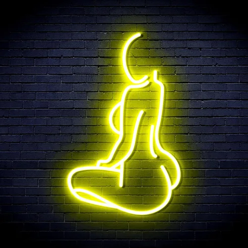 Miniatura 18 de ADVPRO Señora Back Shape Flex Silicone LED Neon Sign - Azul - st16s32-fnu0267-b