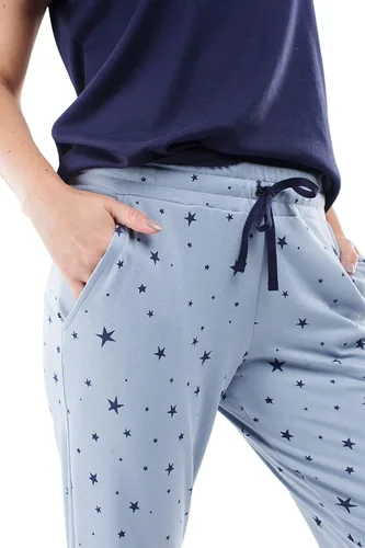 Miniatura 3 de jijamas Increíblemente suave juego de pijama de algodón Pima para mujer, capri