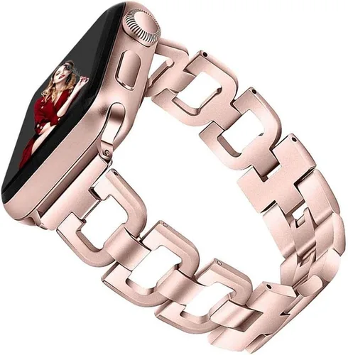 Miniatura 18 de Compatible con Apple Watch Band de 38 mm, 40 mm, 41 mm, 42 mm, 44 mm, 45 mm, 46 mm, 49 mm, correa para mujer para iwatch Series 11 10 9 8 7 6 5 4 3