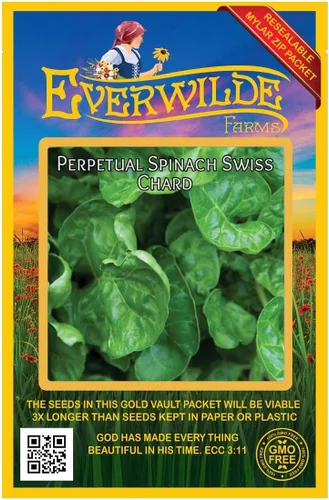 Miniatura 4 de Everwilde Farms - Semillas de acelga de espinaca perpetua de 1 onza - Gold Vault