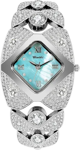 Miniatura 9 de Gosasa Elegante reloj de pulsera de diamantes para mujer, joyería de moda, reloj de pulsera para mujer, resistente al agua, analógico, de cuarzo