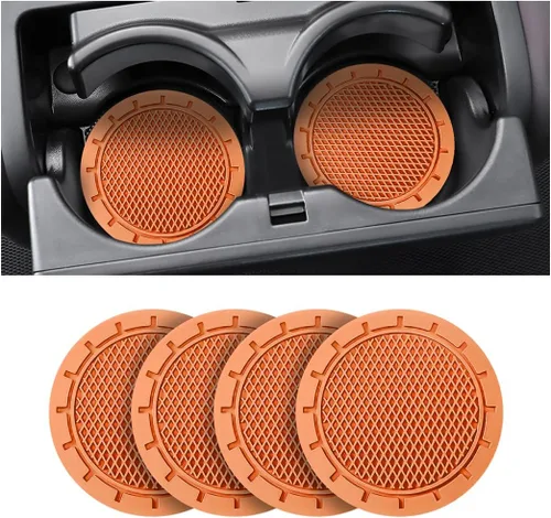 Miniatura 9 de Portavasos para automóvil, paquete de 4 posavasos universales antideslizantes de 2.75 pulgadas de diámetro, duradero, adecuado para la mayoría