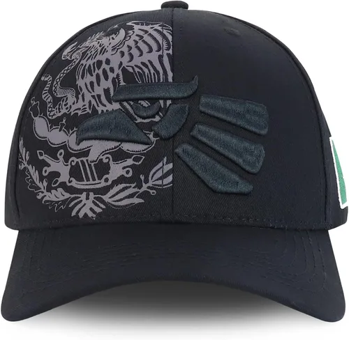 Miniatura 2 de Trendy Apparel Shop XXL Hecho En Mexico Eagle 3D Gorra de béisbol estructurada bordada