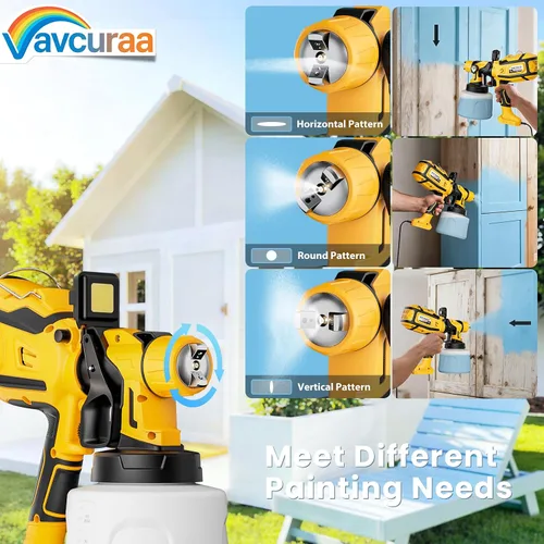 Miniatura 4 de Pulverizador de pintura para pintura de casas. Pulverizadores de pintura de 100 oW con 47 onzas (4,593.2 ft), 6 boquillas de cobre (0.020-0.098 in)