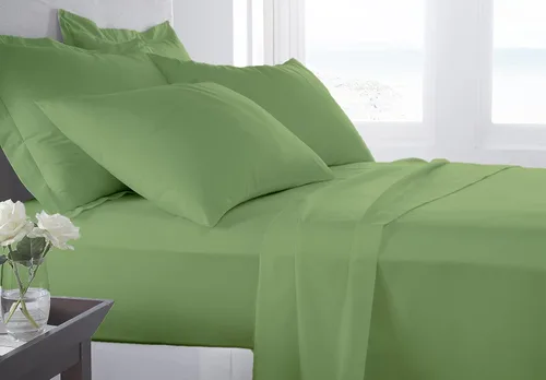 Miniatura 9 de Juego de ropa de cama de lujo de 4 piezas, 800 hilos, 100% algodón ultra suave, color negro, juego de ropa de cama transpirable de algodón de fibra