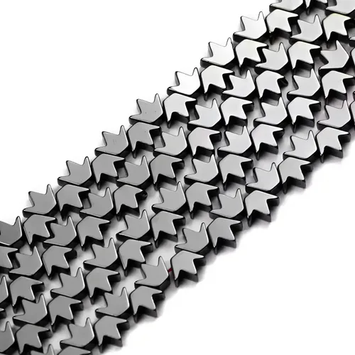 Miniatura 23 de HAAMIIQII 35 piezas de cuentas de gema suelta de hematita negra natural de 12 mm en forma circular, cuentas de piedra espaciadora para hacer