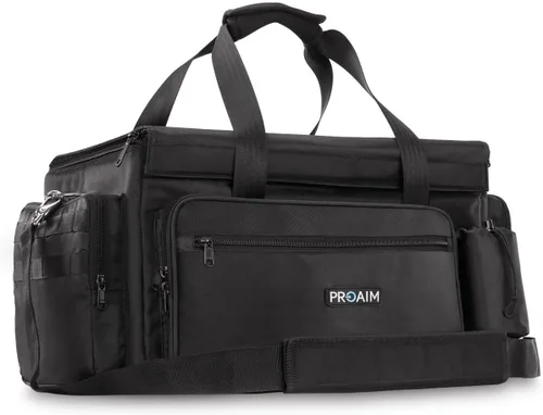 PROAIM Cine - Bolsa de cubo para equipo de cámara, fotógrafo, videógrafos y videógrafos. Sólida y espaciosa, bolsas extraíbles, 4 bolsillos