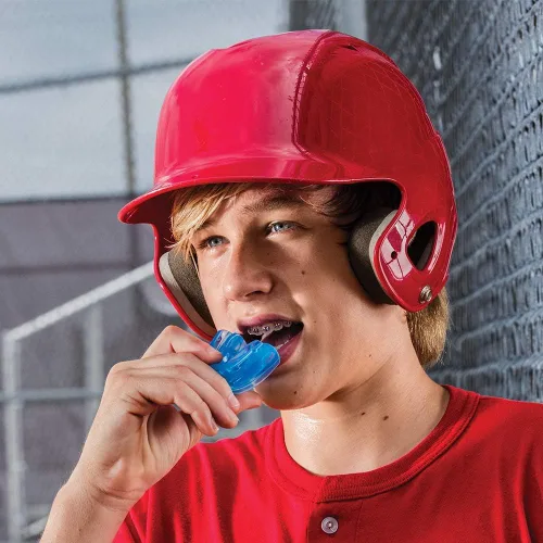 Miniatura 4 de Protector bucal para aparatos ortopédicos, protector bucal deportivo para fútbol, lacrosse, hockey, baloncesto, sin tirantes, para jóvenes y adultos