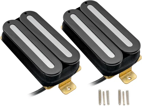 Miniatura 6 de Pastillas humbucker de cerámica Artec HXTN Super Power de doble cuchilla Hot Rail para guitarra eléctrica estilo Strat Tele, juego de pastillas