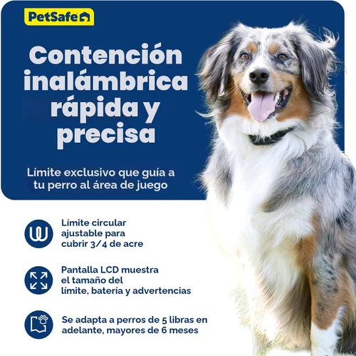 Miniatura 4 de PetSafe Stay + Play Valla inalámbrica, cubre hasta 3/4 de acre, para perros y gatos de más de 5 libras, impermeable y recargable, con sonido