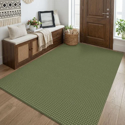 Miniatura 99 de KOZYFLY - Tapetes para entrada, lavable, tejido, con respaldo de goma antideslizante, de algodón, interiores, cocina, entrada, vestíbulo y puerta