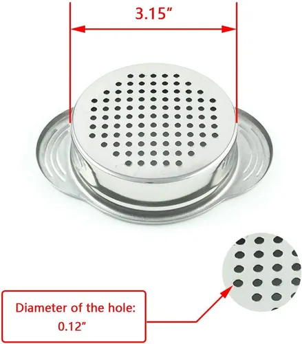 Miniatura 3 de Colador de latas, colador de atún, acero inoxidable 304 (18/8), apto para lavavajillas, colador de alimentos, colador de latas, fácil de limpiar