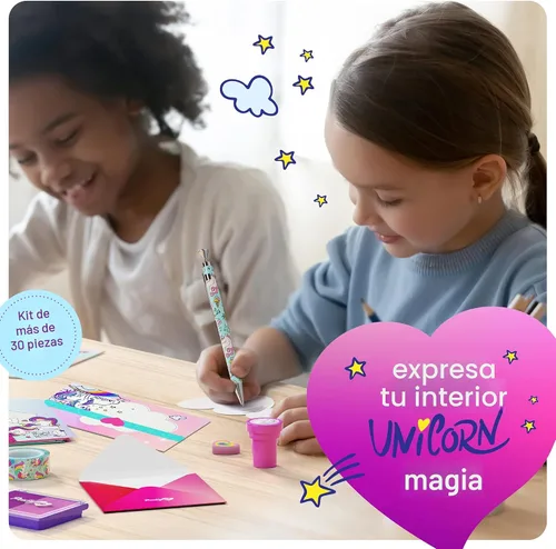 Miniatura 6 de Pretty Me Juego de Papelería de Unicornio para Niños - Regalos de Cumpleaños para Niñas de 6, 7, 8, 9, 10 a 12 Años - Kit de Arte para Escribir