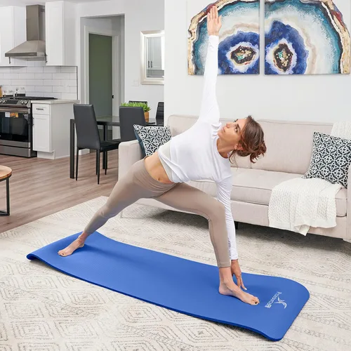 Miniatura 6 de ProsourceFit - Tapete extragrueso para yoga y pilates de ½ pulgada (13 mm), tapete de 71 pulgadas de largo, de alta densidad, con espuma cómoda