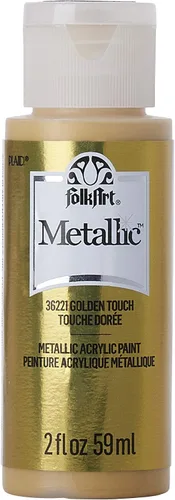Miniatura 13 de FolkArt Pintura Acrílica Metálica para Manualidades, Fucsia Chispeante 60 ml Pintura Premium con Acabado Metálico, Perfecta para Aplicar Fácilmente