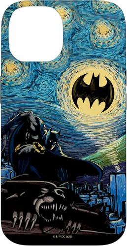 Miniatura 4 de Funda de pintura estilo noche estrellada de Batman para iPhone 13 DC Comics