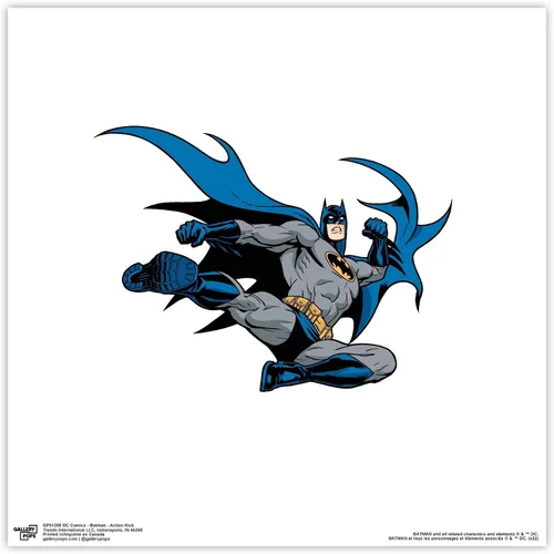 Miniatura 9 de Trends International Gallery Pops DC Comics Batman - Póster de pared de Action Kick, 12 x 12 pulgadas, versión enmarcada en negro