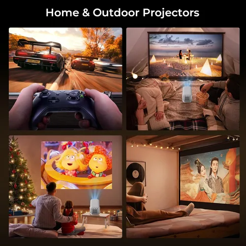 Miniatura 8 de Proyector inteligente compatible con Netflix/Soporte 4K/Calibración visual AI] Proyector con Dolby Atmos, 1080P 800 ANSI, aplicaciones