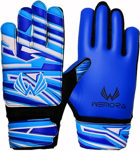 Miniatura 11 de Guantes de portero de fútbol para niños y jóvenes junior de 4mm antideslizantes con agarre fuerte en la palma Rojo