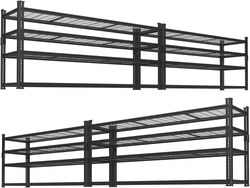 Miniatura 17 de Estantes de almacenamiento resistentes, 60 pulgadas de largo x 24 pulgadas de ancho x 60 pulgadas de alto, carga 2640 libras, estante industrial