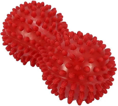 Miniatura 2 de Bola de masaje Masajeador de maní Dolor Músculo Steess Pie Alivio miofascial Pelota Fitness Ejercicio Movilidad Bola de maní (rojo)