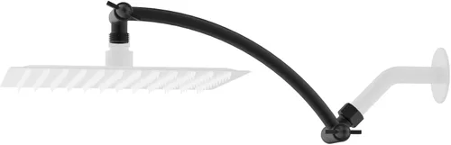 Miniatura 17 de Hibbent Brazo de Extensión para Cabezal de Ducha Totalmente Metálico de 10'', Latón Sólido Flexible Ajustable en Altura y Ángulo, Extensor de Brazo