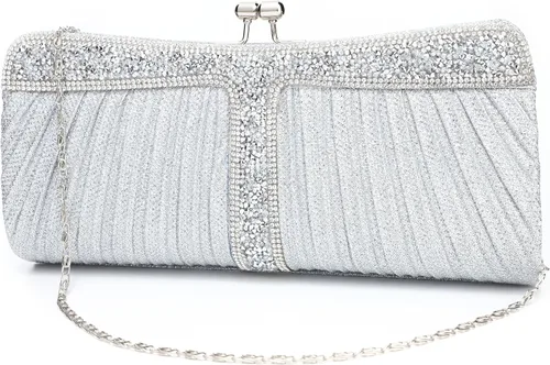 Monederos de mano con diamantes de imitación para mujer, bolsos y bolsos formales de boda, fiesta, graduación, bolsas de dinero