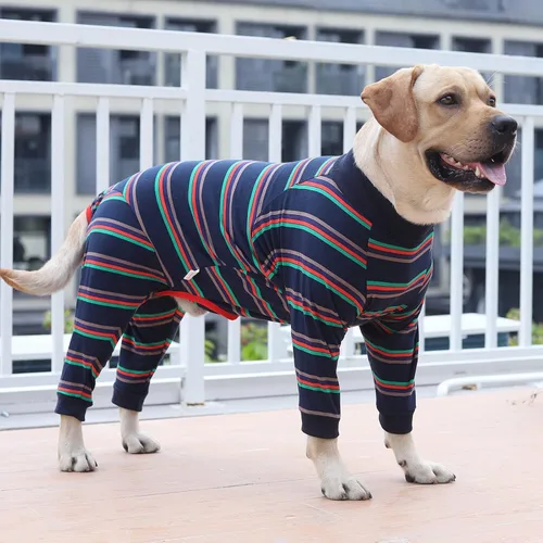 Miniatura 6 de Traje de recuperación para perro, herida abdominal después de la cirugía, evita lamer heridas, alternativas de collar electrónico y cono, camisa Azul