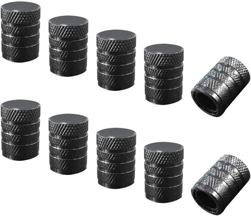 Miniatura 15 de Ziciner 5 piezas de tapas de vástago de válvula de neumático para automóvil, cubiertas de vástago de rueda de aluminio anodizado, tapas de aire