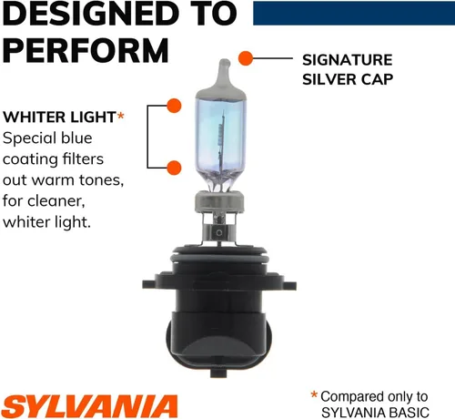 Miniatura 5 de SYLVANIA - 9006 SilverStar - Bombilla halógena de alto rendimiento para faros delanteros, luz alta, luz baja y antiniebla, más brillante