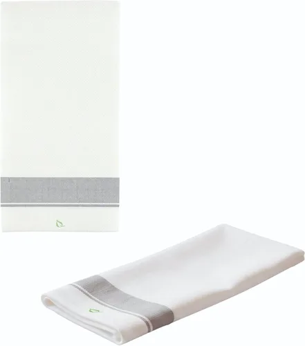 Servilletas de cena desechables con diseño de borde plateado, toallas de un solo uso con tacto de lino, absorbentes, suaves, elegantes, toallas de