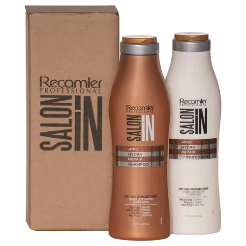 Recamier Saloon In Hydra Repair Shampoo & Conditioner Set Cabello Seco Y Dañado | SalonIn Cabello Secos Y Dañados Hidrata Nutre Y Repara