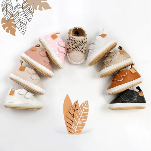 Miniatura 3 de Zapatos de bebé para niños y niñas, tenis de suela antideslizante, zapatos planos para primeros pasos, zapatos planos y perezosos