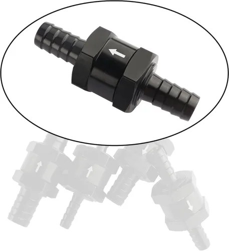 Miniatura 4 de Válvula de retención de combustible de 3/8 pulgadas, grabada con dirección de flujo, válvula unidireccional de aleación de aluminio para aire