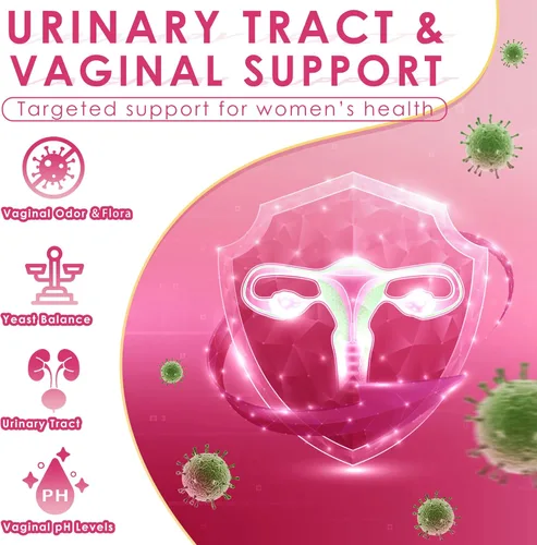 Miniatura 3 de Probióticos vaginales para mujeres, 70 mil millones de UFC para la salud vaginal, equilibrio de pH, tracto urinario, digestivo con prebióticos